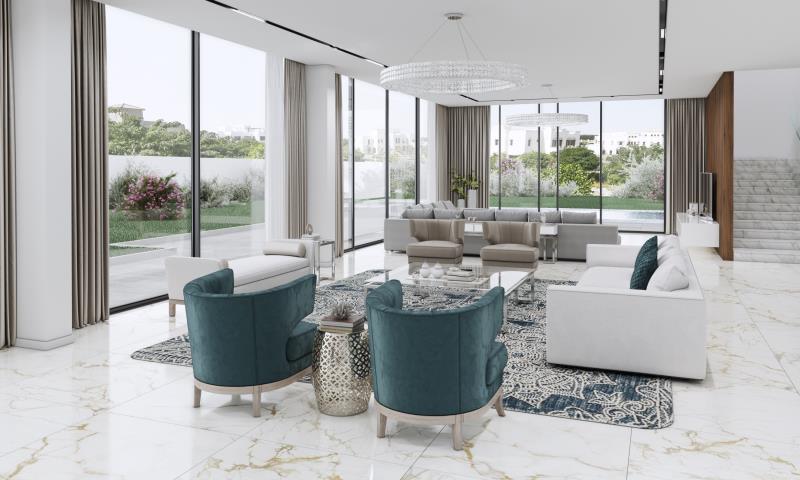 迪拜房产投资 Al Barari现代风6房别墅 森林别墅 鸟 迪拜房产投资 Al Barari现代风6房别墅 森林别墅 鸟