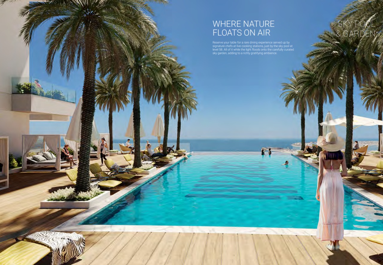 迪拜海景房 未来住宅的典范!空中泳池+空中花园 迪拜海景房 未来住宅的典范!空中泳池+空中花园