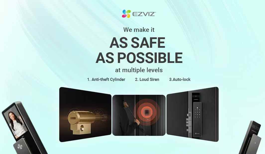 中东萤石智能门锁 告别钥匙,体验智能锁的便捷生活 中东萤石智能门锁 告别钥匙,体验智能锁的便捷生活